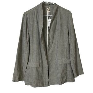Eileen Fisher High Collar Shaped Jacket Medium Org price $278